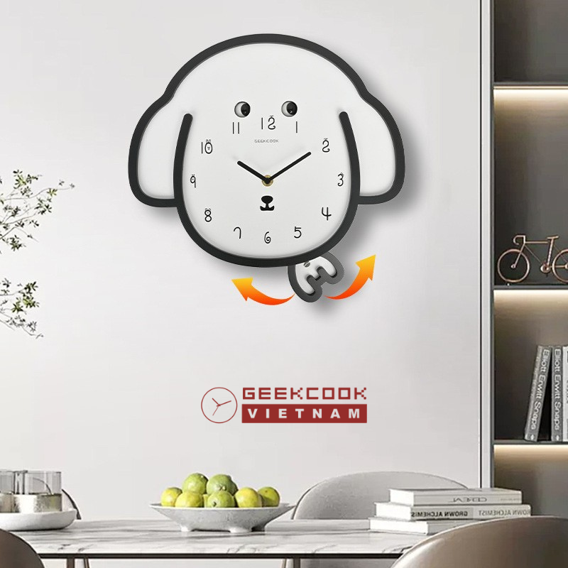 đồng hồ decor treo tường - đồng hồ quả lắc treo tường Decor
