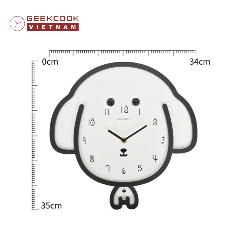 kích thước đồng hồ decor