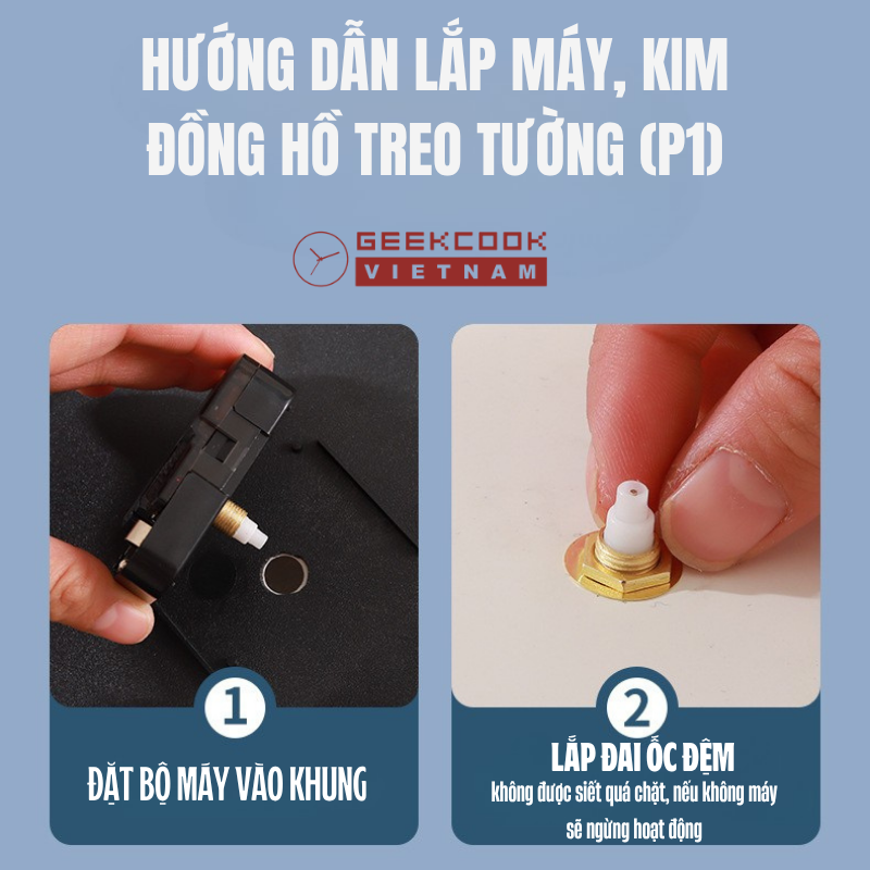 cách gắn đồng hồ treo tường